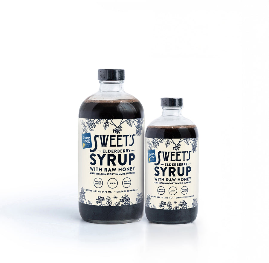 Elderberry Syrup with Raw Honey