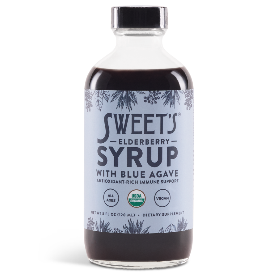 Elderberry Syrup with Blue Agave - Organic