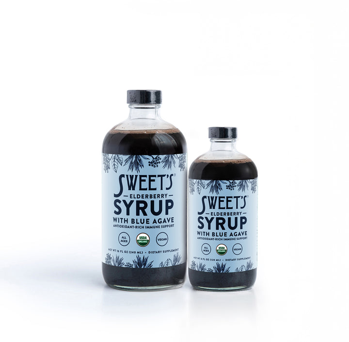 Elderberry Syrup with Blue Agave - Organic